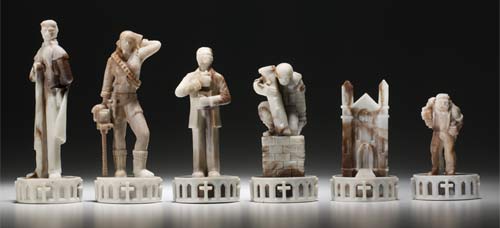 White Chess Pieces (Good)